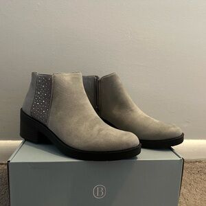 Bzees Gray Ankle Boots